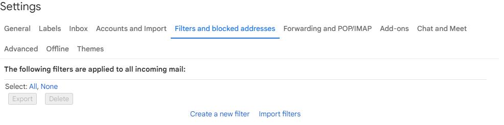 gmail spam filter not working