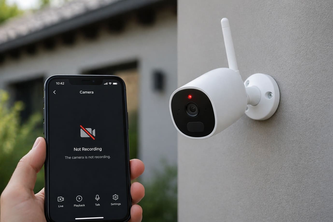 Wireless Security Camera System Not Recording